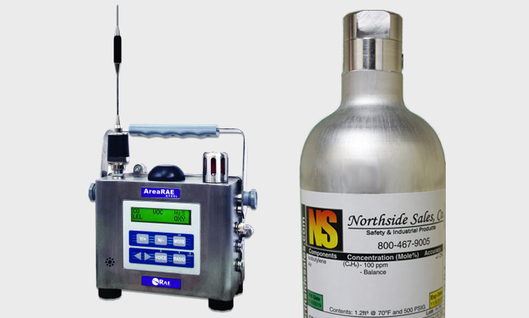 Calibration Gas for AreaRAE Steel & Plastic